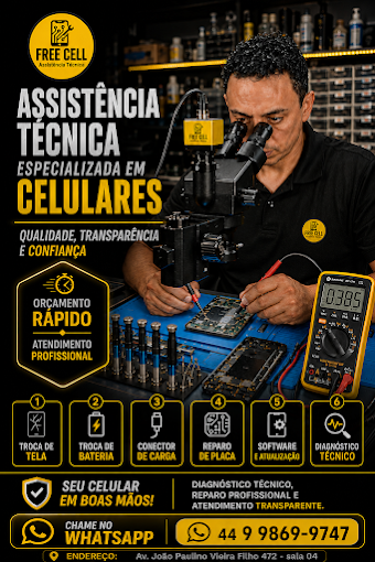 Técnico realizando análise eletrônica em bancada